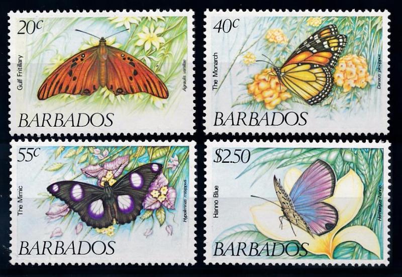 [65693] Barbados 1983 Butterflies  MLH