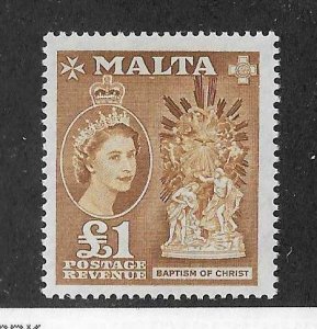 Malta Sc #262  1 pound top value NH VF