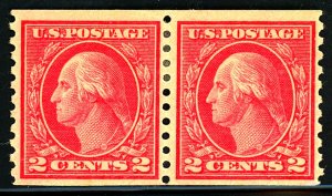 U.S. #454 MINT PAIR WITH PF CERT