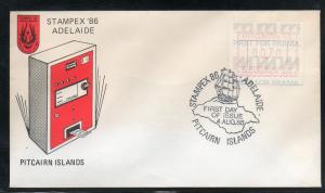 Pitcairn Islands Frama Label FDC 1986 Unaddressed B520