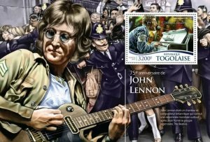 2015 TOGO MNH. JOHN LENNON  |  Y&T Code: 997  |  Michel Code: 6833 / Bl.1182