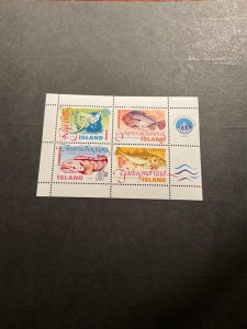 Stamps Iceland Scott #859a never hinged