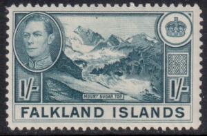 Falkland Is Scott 91 - SG158b, 1938 George VI 1/- MH*