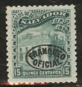 El Salvador Scott o31 MH* 1896 official 