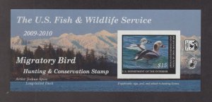 RW76A - Federal Duck Stamp.Self Adhesive Sheet Of 1.  MNH. OG.  #02 RW76A