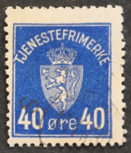 DYNAMITE Stamps: Norway Scott #O6 – USED