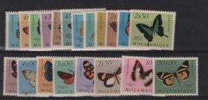 Mozambique Scott #'s 364 - 383 mint OG lightly hinged scv $ 70 ! see pic !