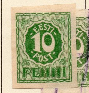 Estonia 1919-20 Early Issue Fine Mint Hinged 10p.  230791