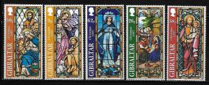 Gibraltar 740-44 Christmas Mint NH