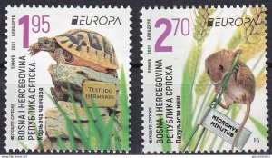 Stamps of Bosnia and Herzegovina 2020 MNH** - Europe. Endangered Wildlife