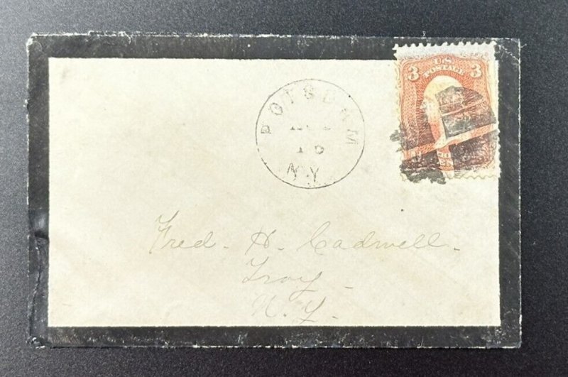1861 US Postage Stamp (Scott #65) On Mourning Cover