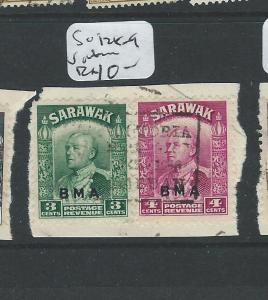 SARAWAK (P1401B) BROOKE  3C-4C BMA BOX VICTORIA LABUAN CANCEL  VFU