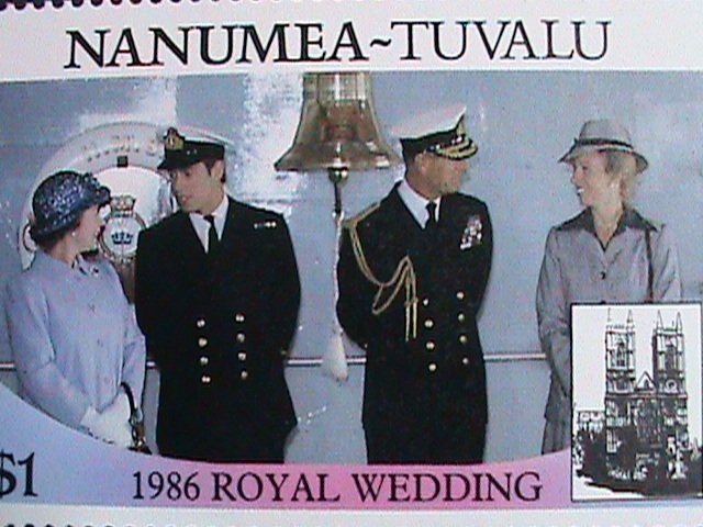 TUVALU -NANUMEA STAMP-1986- ROYAL WEDDING MIN NOT HING- SET VERY FINE