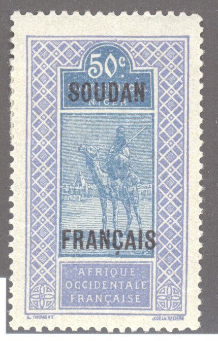 French Sudan, Scott #38, MH