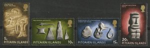 Pitcairn Island # 119-22 Polynesian Artifacts  (4) Mint NH