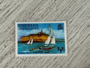 Grenada #583 MH, 1/2c, Yachts and Point Saline, 2024 SCV $0.25