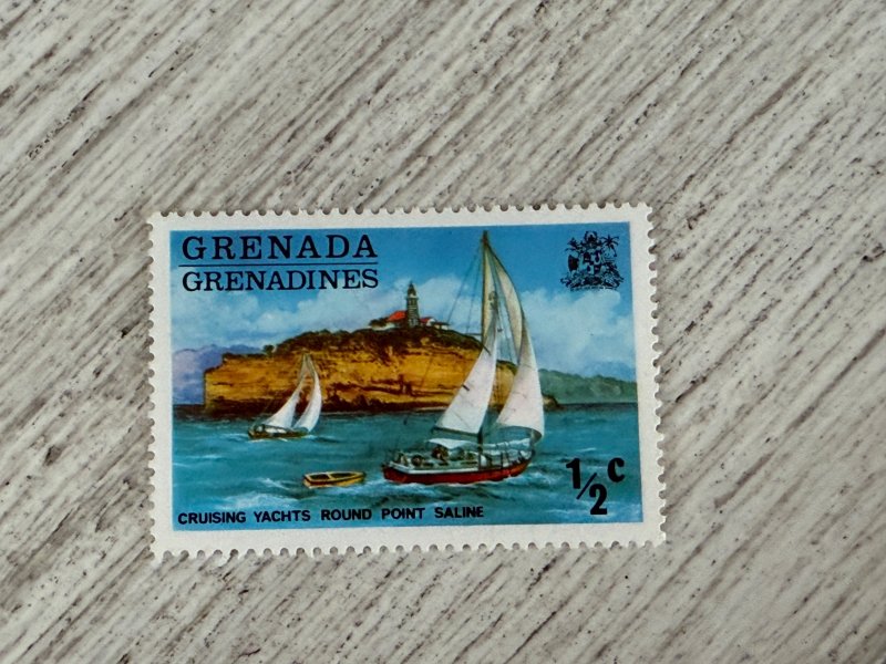 Grenada #583 MH, 1/2c, Yachts and Point Saline, 2024 SCV $0.25