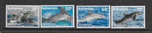 FISH - BAHAMAS #1449-52 DOLPHINS MNH