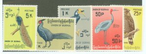 Burma (Myanmar) #183-87  Single (Complete Set)