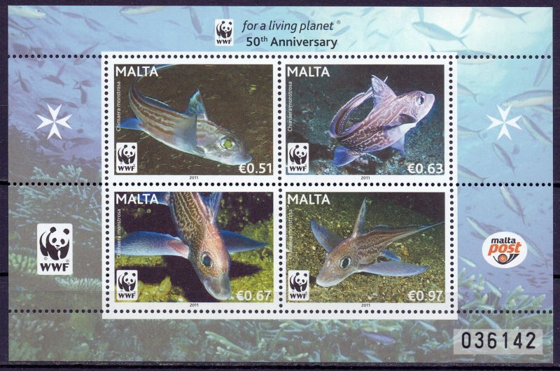 Malta. 2011. Fish. MNH.