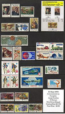 US 1975 Commemorative Year Set, Mint Never Hinged, buy no...