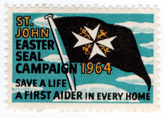 (I.B) New Zealand Cinderella : St John Ambulance Easter Seal (1964)