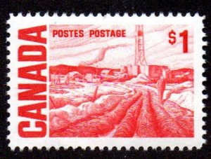 CANADA 1967, $1 OIL FIELD MNH Single # 465B