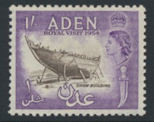 Aden  SG 73  SC# 62  MLH  Royal Visit  1954 see scans & details  