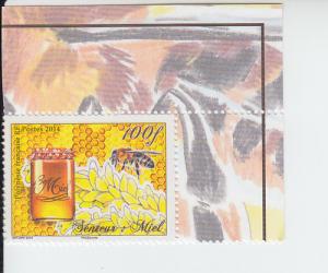 2014 Fr Polynesia Bee & Honey Scented (Scott 1133)