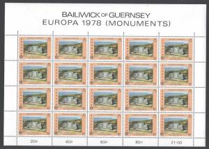 Gurnsey Sc # 161 mint never hinged - sheet (RS)