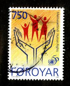 FAROE ISLANDS 338  USED  SCV  $2.25 BIN $.80