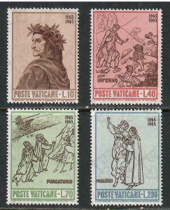 Vatican City # 410 - 413 , Dante , F-VF OG NH - I Combine S/H