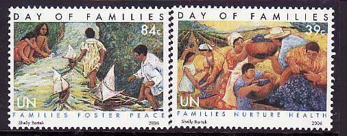 United Nations New York-Sc#913-14- id8-unused NH set-Day of Families-2006-