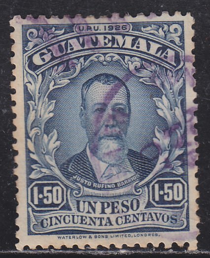 Guatemala 224 President Justo Rufino Barrios 1926