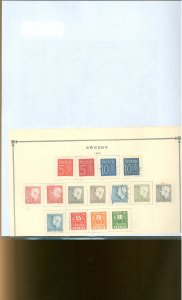 Sweden #503-517 Unused Single (Complete Set)