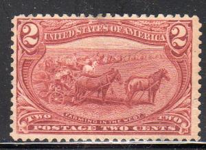 United States 286 - Unused-NG - 2c Farming in the West (1898) (cv $22.50)