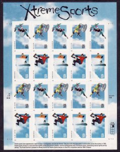 USA-Sc#3321-4- id12-unused NH sheet-Xtreme Sports-1999-