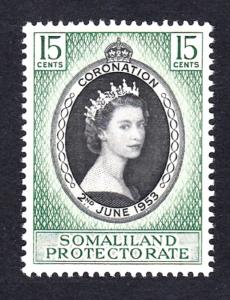 Somaliland Queen Elizabeth II Coronation 1v SG#136