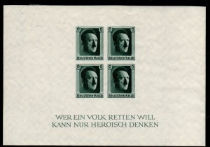 Germany B103 Mint Never Hinged Souvenir Sheet
