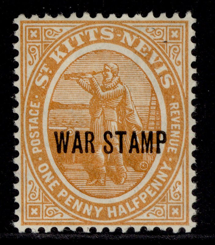 ST KITTS-NEVIS GV SG23, 1½d orange, M MINT.