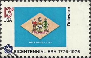 # 1633 USED STATE FLAG DELAWARE