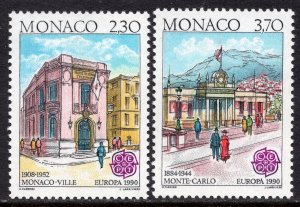 EUROPA CEPT 1990 - Monaco - Post Offices - MNH Set