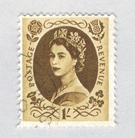 Great Britain QEII brown 1s (AP137204)