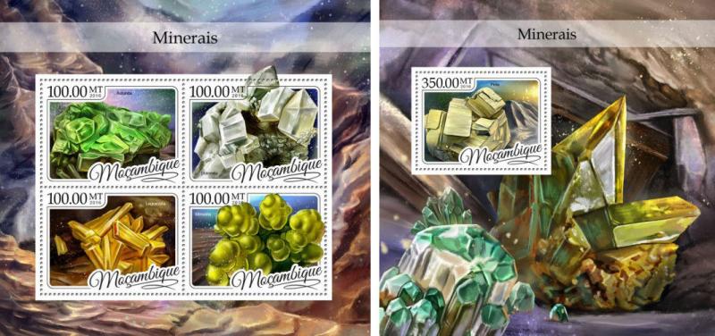 Mozambique Minerals Nature MNH stamp set