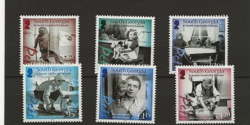 South Georgia 2011 Pets sg.519-24 set of 6   MNH 