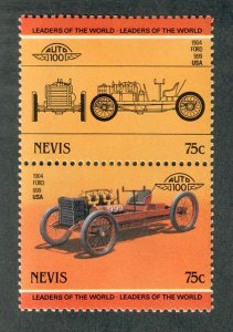Nevis #306 Classic Cars MNH pair