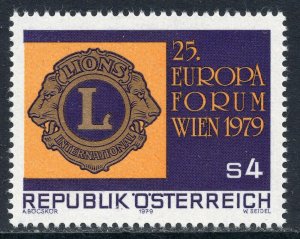 1624 - Austria 1979 - The 25th European Forum of the Lions Club Vienna - MNH Set