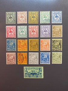 New Caledonia 88/113 F-VF MH(17) and Used(4). 21 of 29 in the set.  Scott $19.35