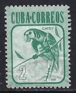 Cuba 2458 VFU BIRD FAUNA Z1571-3