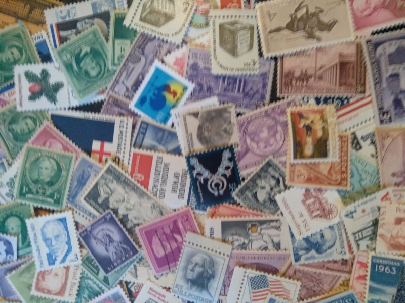 100 US  MNH Mint Unused Stamp Lot  Unsearched From 600,000 Hoard  ALL DIFFERENT!